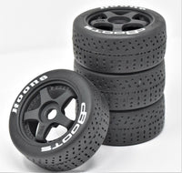 INFRACTION FELONY 6s Belted Rc Tires & Wheels,Foam Inserts(tyres "HOONS" DBoots 5-Spoke