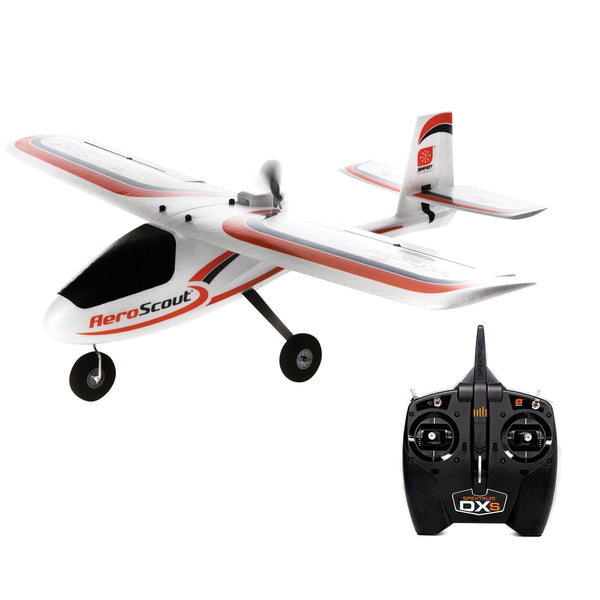 HobbyZone AeroScout S 2 1.1m RTF Trainer Electric Airplane (1095mm) w/SAFE & DXS Transmitter