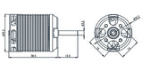 Align/T-Rex Helicopters 450 HML46M02 460MX (3200KV) Brushless Motor