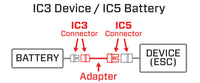 Spektrum RC IC5 Battery / IC3 Device Battery Adapter Cable