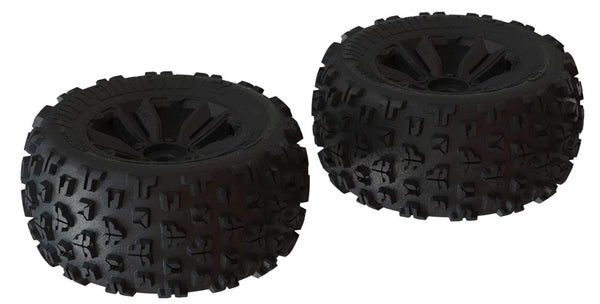 Arrma dBoots Copperhead2 MT 3.8 Pre-Mounted 1/8 Monster Truck Tires (Black) (2) w/17mm Hex