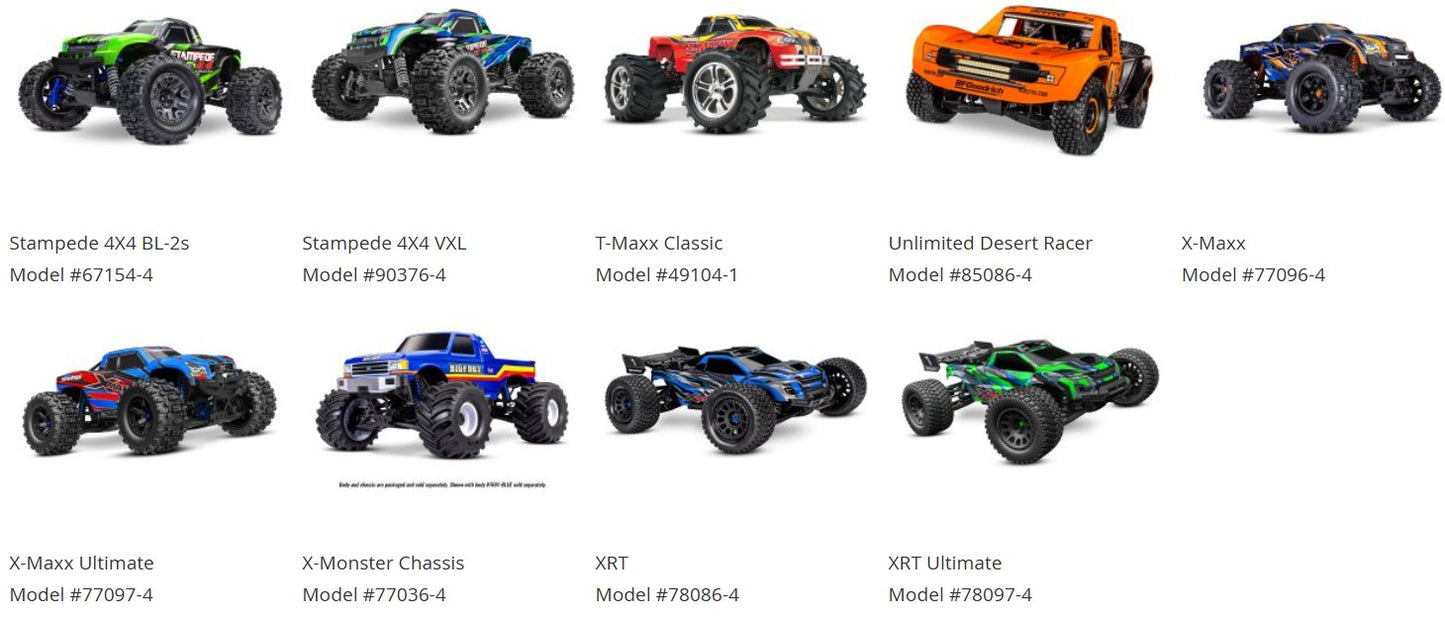 Drag Slash , MIni-XRT , TRX-4 , Sledge , Jato 4x4 VXL , Slash 2wd VXL , TQi 2.4GHz 2 Channel Radio System