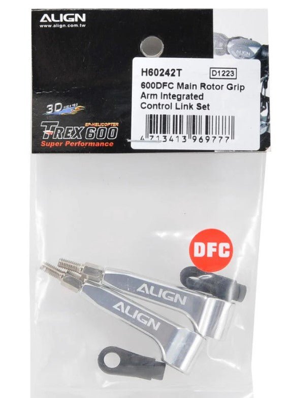 Align/T - Rex Helicopters 550 600 DFC Main Rotor Grip Arm Integrated Control Link Set - BOBBYRC