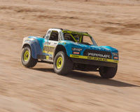 Arrma Mojave Grom MEGA 4WD 380 Brushed 1/18 Electric Desert Truck RTR (Blue/White) w/SLT2 2.4GHz Radio, Battery & Charger