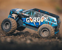 Arrma Gorgon 4X2 MEGA 550 Brushed 1/10 Monster Truck RTR (Blue) w/SLT2 2.4GHz Radio