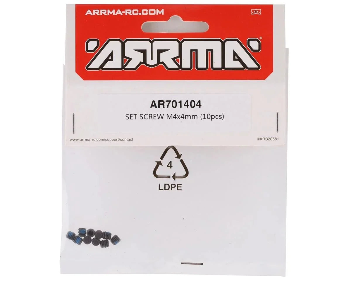 Arrma 4x4mm Set Screw (10)