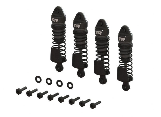 ARMA Aluminum Shock Set, 58mm Length, 2000cSt Oil(Gunmetal) For 1/14 TYPHON GROM - BOBBYRC