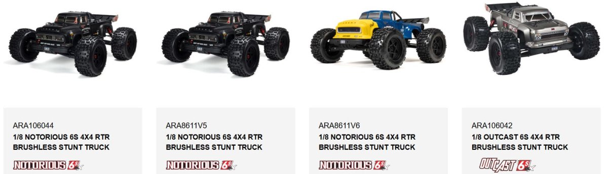 Arrma 116mm Dogbone 1/8 6S Kraton/Outcast/Senton/Typhon - BOBBYRC