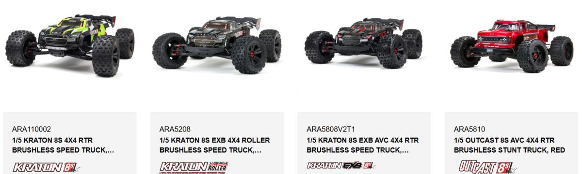 Arrma 1/5 Kraton, 1/5 Outcast 8S BLX Front Upper Suspension Arms - BOBBYRC