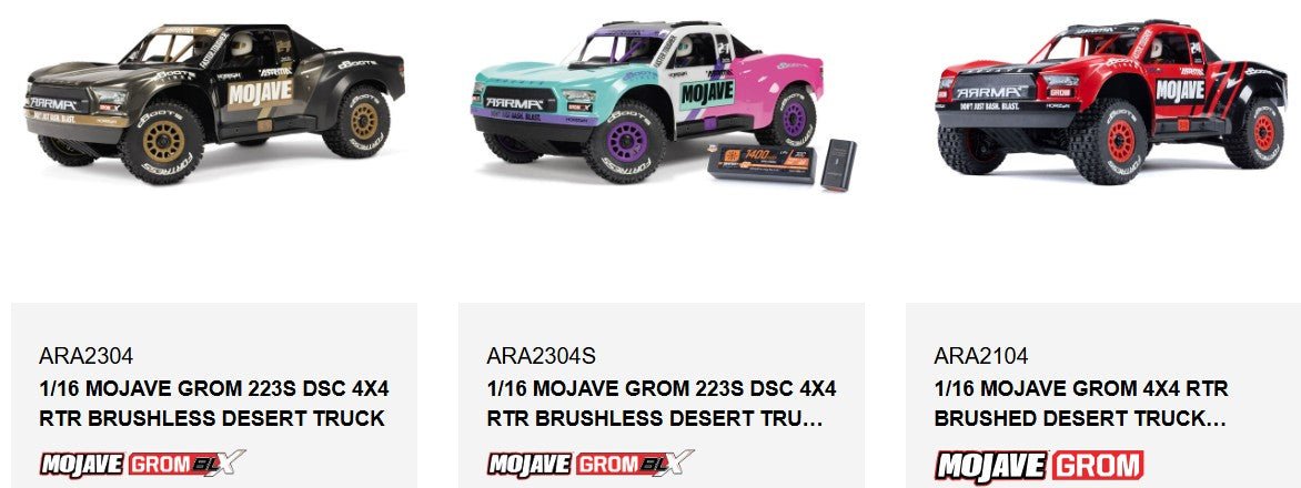 Arrma 44mm CVD Driveshafts (2) For 1/16 MOJAVE GROM - BOBBYRC