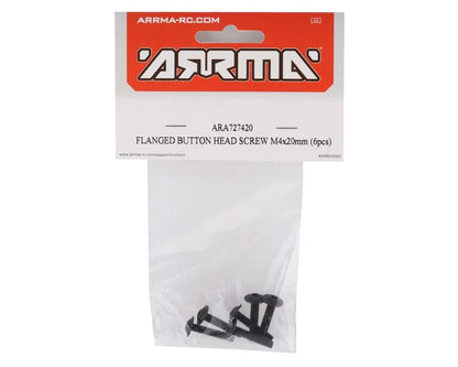 Arrma 4x20mm Flanged Button Head Screw (6) - BOBBYRC
