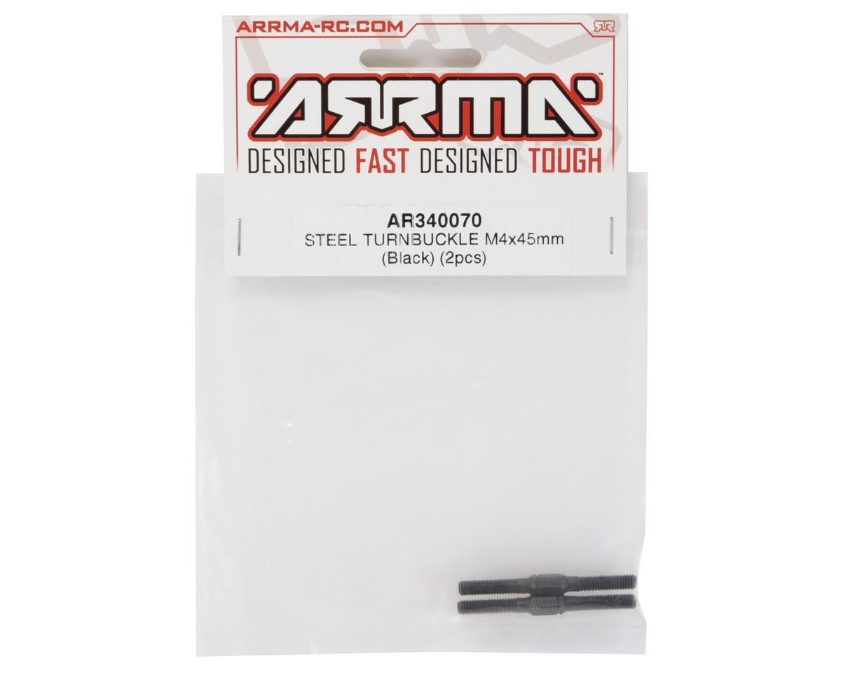 Arrma 4x45mm Steel Turnbuckle (2)1/7 LIMITLESS,1/8 TYPHON 6S,1/7 FELONY 6S - BOBBYRC
