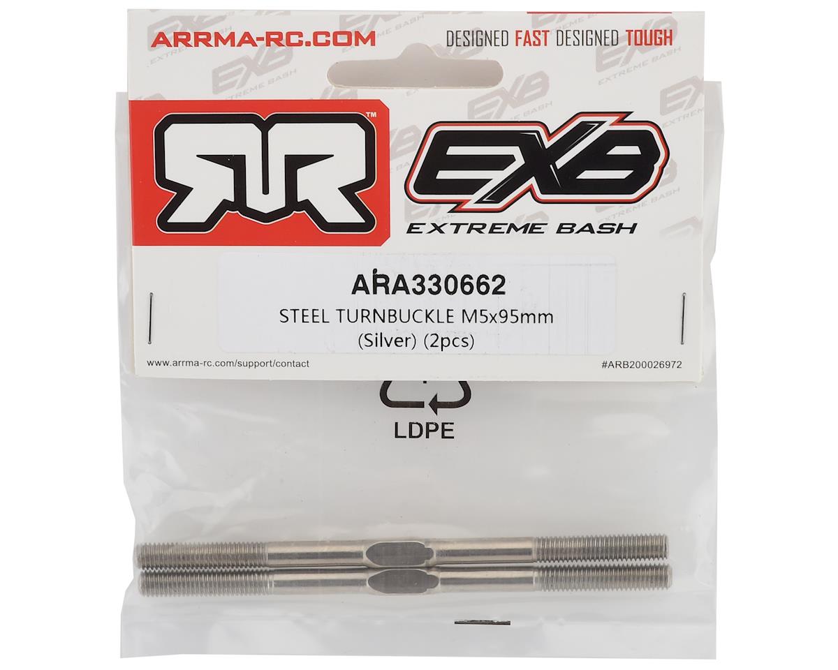 Arrma 5x95mm Steel Turnbuckle,6s 1/7 BIG ROCK,1/8 KRATON,1/8 NOTORIOUS,1/8 OUTCAST - BOBBYRC