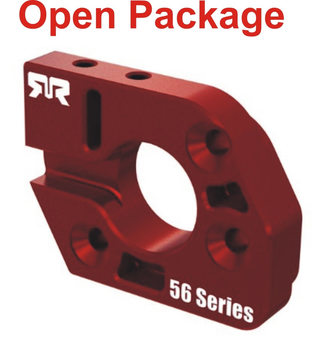 ARRMA Aluminum Motor Plate 56 Series Red for 1/5 8S BLX Kraton/Outcast - BOBBYRC