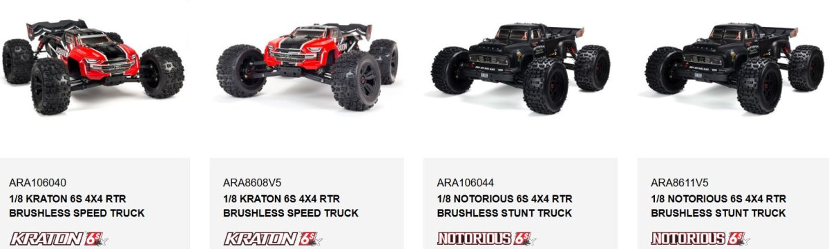 ARRMA AR310440 Pin 2.25x9.8mm (6) Kraton Typhon Notorious Mojave Felony 6S - BOBBYRC