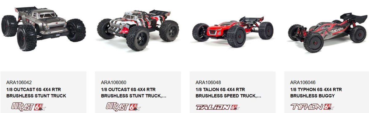 ARRMA AR310440 Pin 2.25x9.8mm (6) Kraton Typhon Notorious Mojave Felony 6S - BOBBYRC