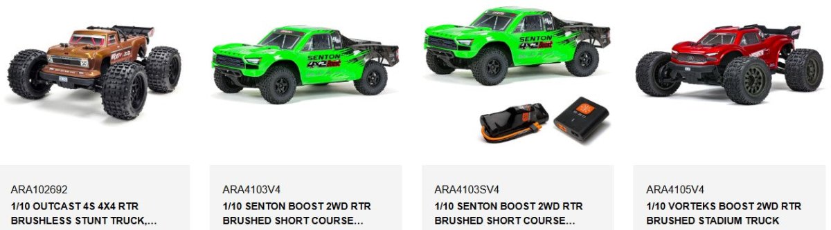 Arrma AR320403 Wheelie Bar Set: 4x4 Granite Mega / Big Rock - BOBBYRC