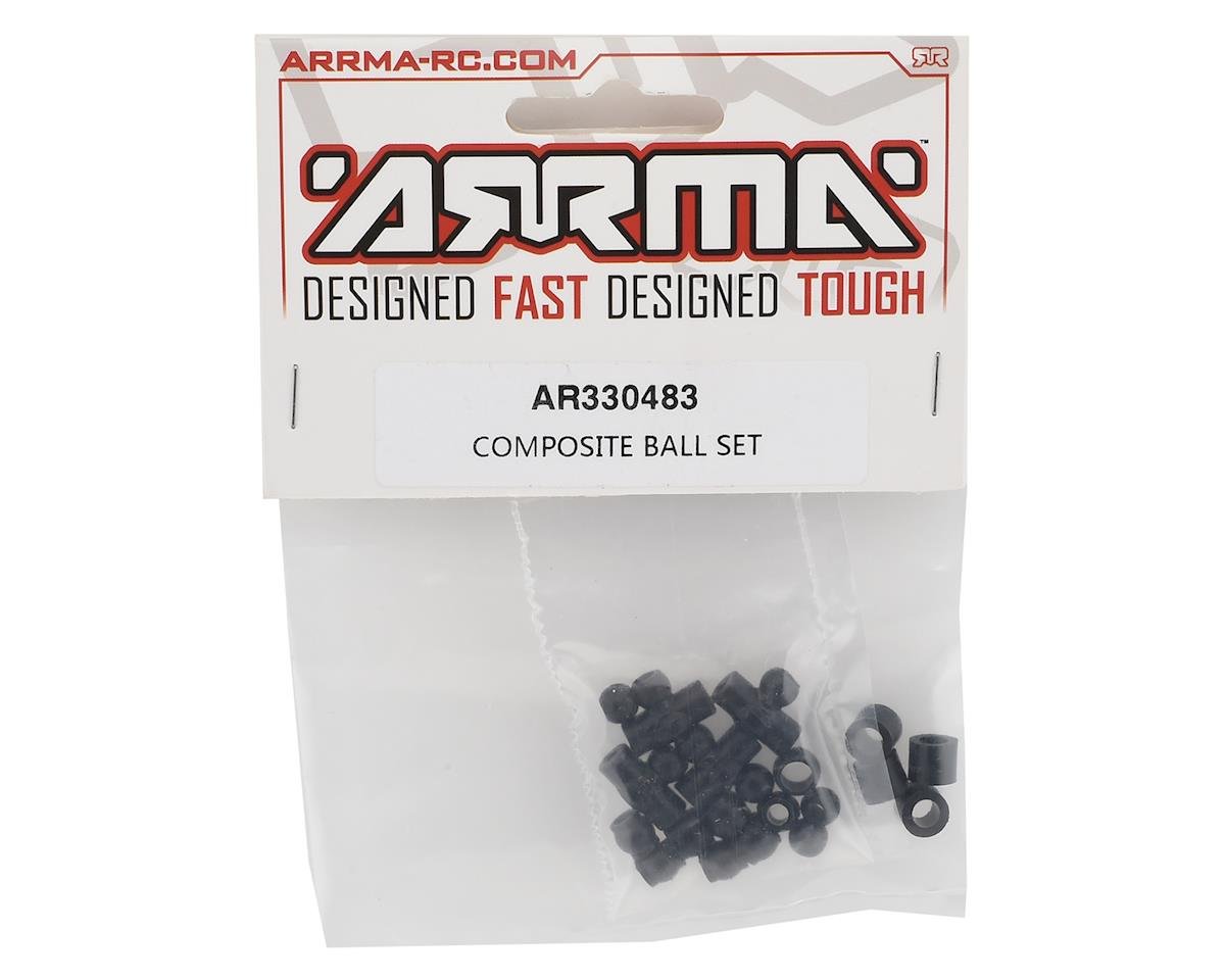 ARRMA AR330483 Composite Ball Set : 6S BLX Talion/Senton /Typhon/Kraton/Outcast - BOBBYRC