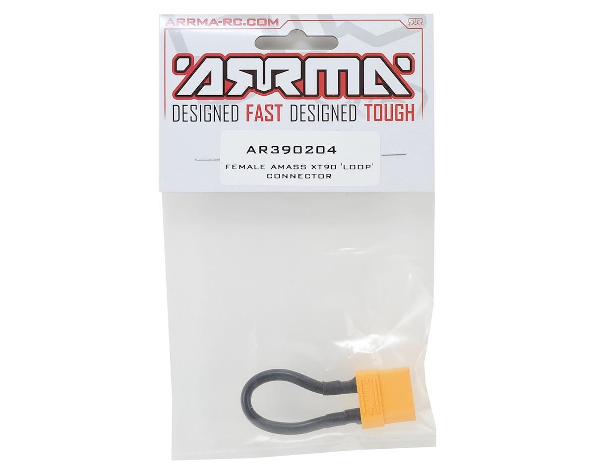 ARRMA AR390204 4S or 6S Loop Connector XT90 Female 10 AWG Silicon Series - BOBBYRC