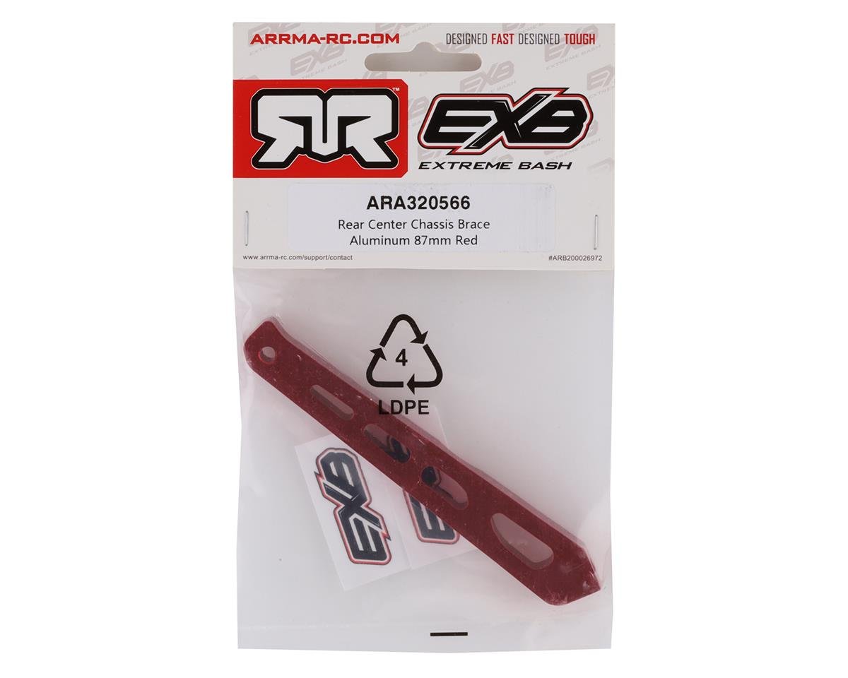 ARRMA ARA320566 Alum Rear Center Chassis Brace 87mm for 1/8 Notorious/Outcast - BOBBYRC