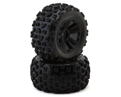 Arrma dBoots Copperhead2 MT 3.8 Pre - Mounted 1/8 Monster Truck Tires (Black) (2) w/17mm Hex - BOBBYRC