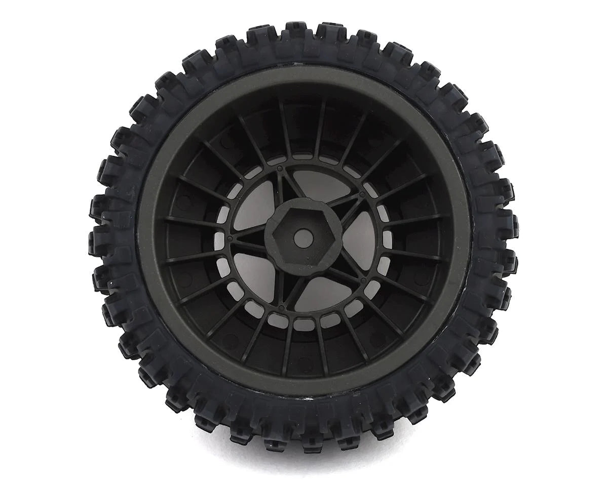 Arrma Dboots 'Fortress SC' Tire Set Glued Gun Metal (2) w/14mm Hex - BOBBYRC