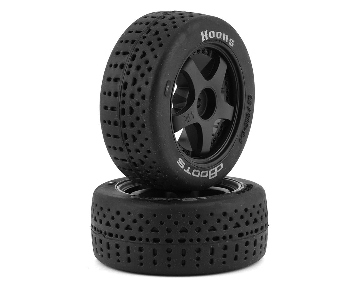 Arrma DBoots Hoons 35/085 2.4 Belted 5 - Spoke Pre - Mounted Tires (2) (Silver) w/14mm Hex - BOBBYRC