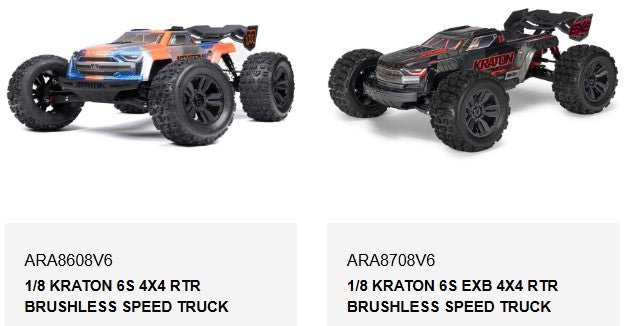Arrma Front & Rear Body Post Set Fit 1/8 KRATON 6S 4X4 ARA8608V6 / ARA8708V6 - BOBBYRC
