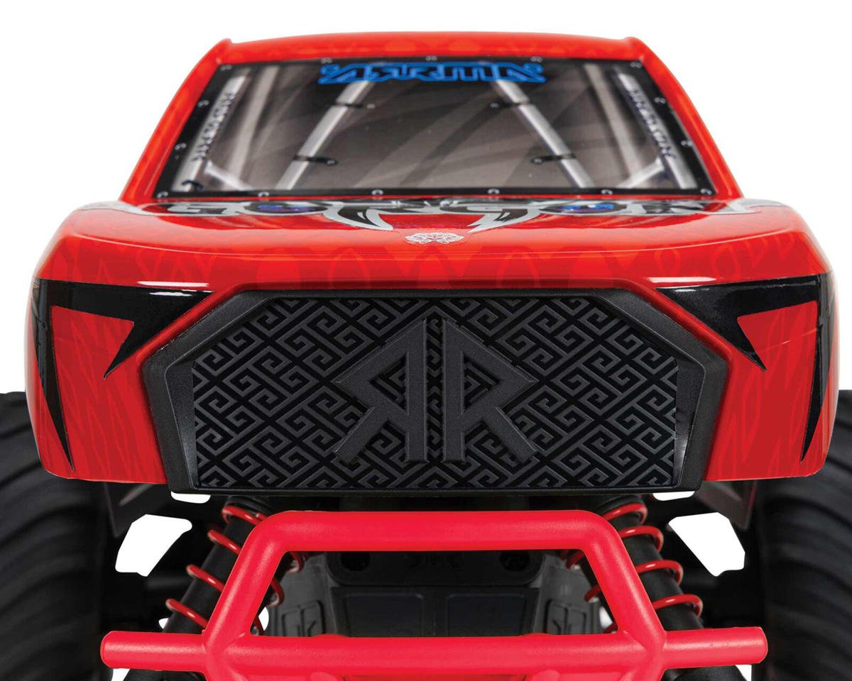 Arrma Gorgon 4X2 MEGA 550 Brushed 1/10 Monster Truck RTR (Red) w/SLT2 2.4GHz Radio, Battery & Charger - BOBBYRC