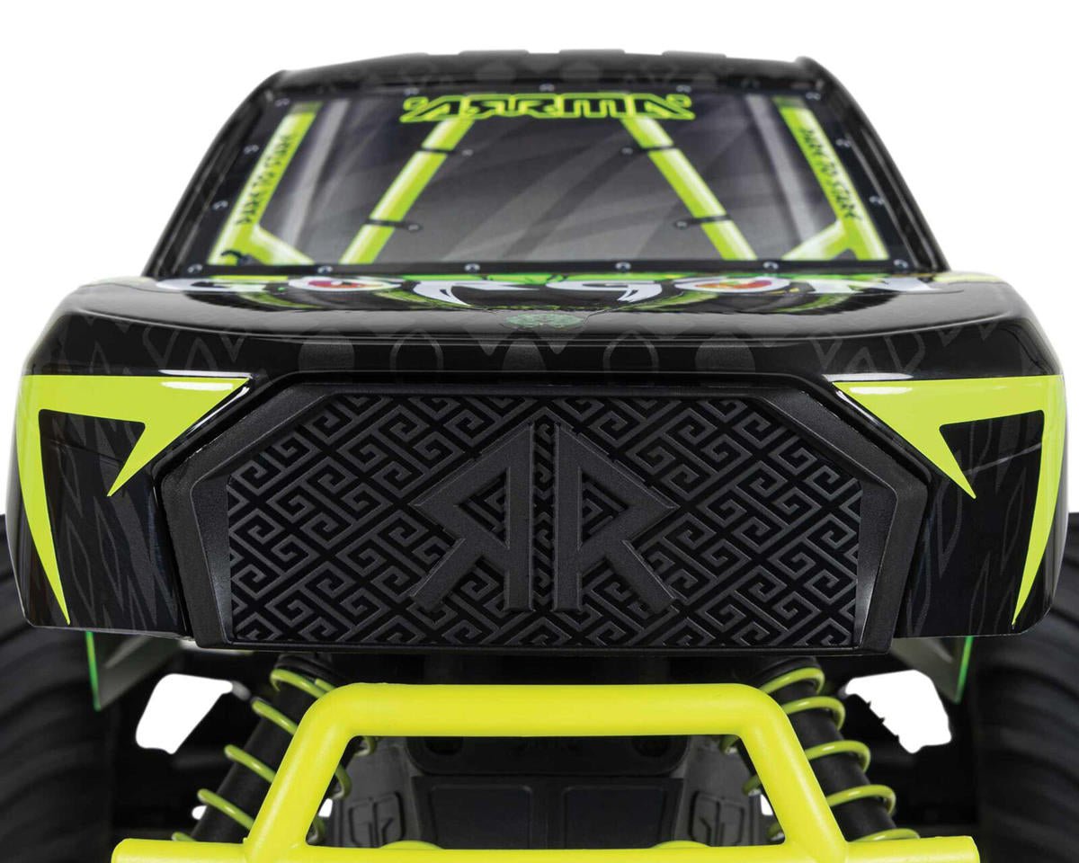 Arrma Gorgon 4X2 MEGA 550 Brushed 1/10 Monster Truck RTR (Yellow) w/SLT2 2.4GHz Radio, Battery & Charger - BOBBYRC