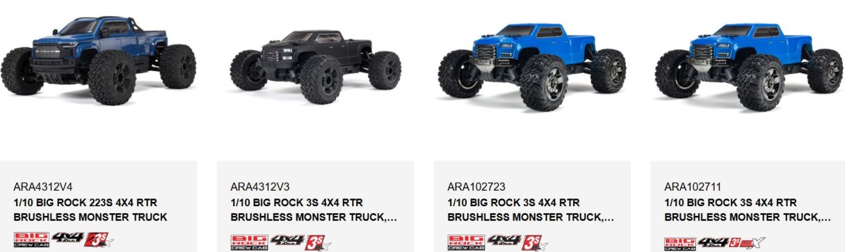 Arrma GRANITE SENTON BIGROCK 4x4 3s BLX - 14mm Metal Wheel HEX HUBS ( ARA4302V3 ARA4303V3 ARA4305V3 - BOBBYRC