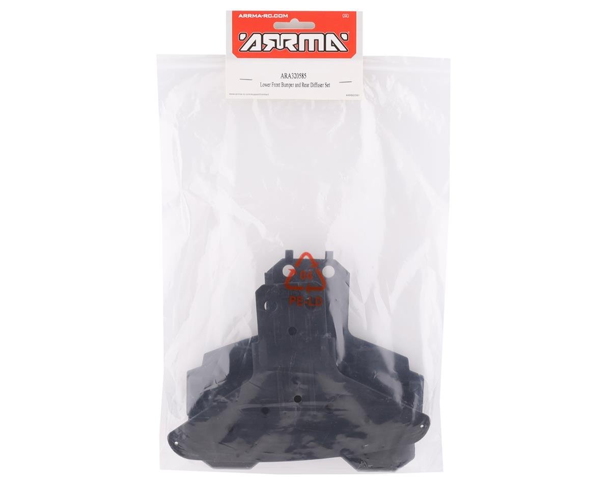 Arrma Infraction Mega/Vendetta 3S BLX Lower Front Bumper & Rear Diffuser Set - BOBBYRC
