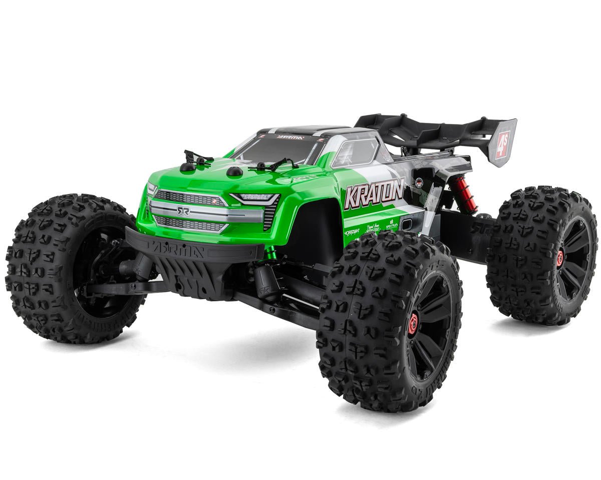 Arrma Kraton 4S V2 BLX RTR 1/10 4WD Brushless Monster Truck (Green) w/SLT3 2.4GHz Radio & Smart ESC - BOBBYRC