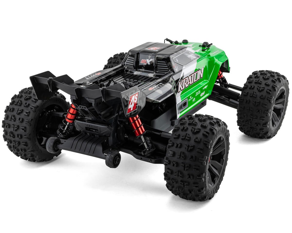 Arrma Kraton 4S V2 BLX RTR 1/10 4WD Brushless Monster Truck (Green) w/SLT3 2.4GHz Radio & Smart ESC - BOBBYRC