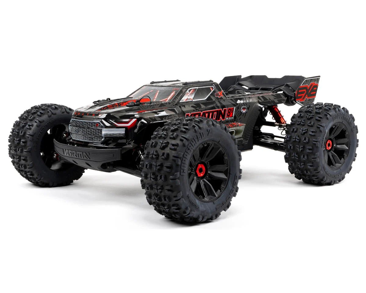 Arrma Kraton 8S BLX EXB Brushless RTR 1/5 4WD Monster Truck (Black) w/DX3 Radio, Smart ESC & AVC - BOBBYRC