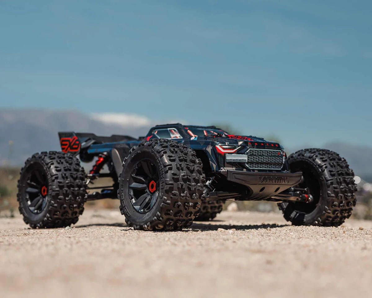 Arrma Kraton 8S BLX EXB Brushless RTR 1/5 4WD Monster Truck (Black) w/DX3 Radio, Smart ESC & AVC - BOBBYRC