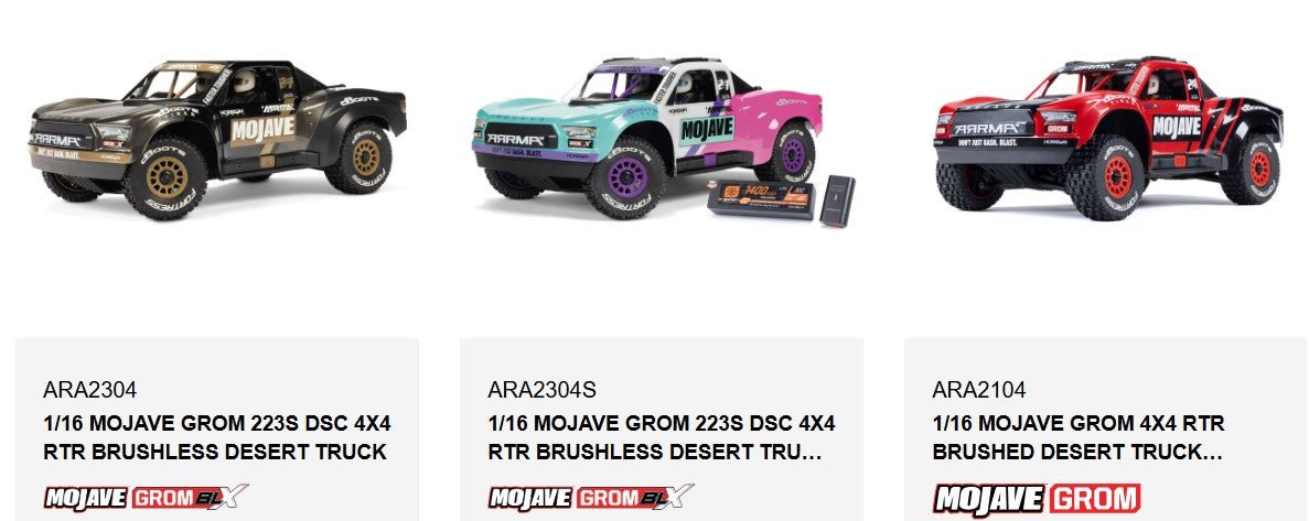 Arrma Metal Axle & Wheel Hex Set B (4) 1/16 MOJAVE GROM - BOBBYRC