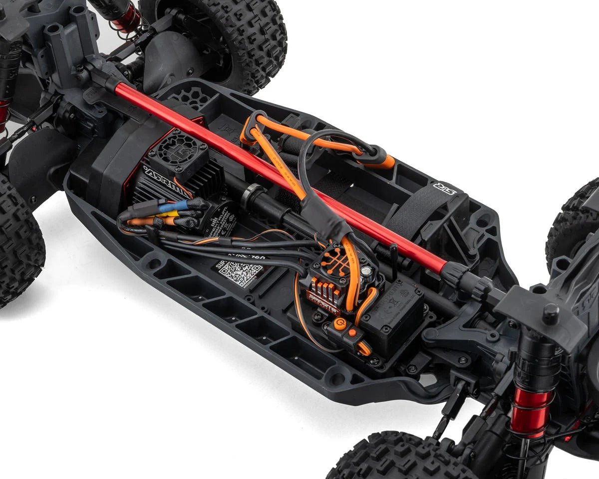 Arrma Mojave 4S BLX Brushless 1/8 4WD RTR Electric Desert Truck (Blue/Red) w/Spektrum SLT3 2.4GHz Radio - BOBBYRC