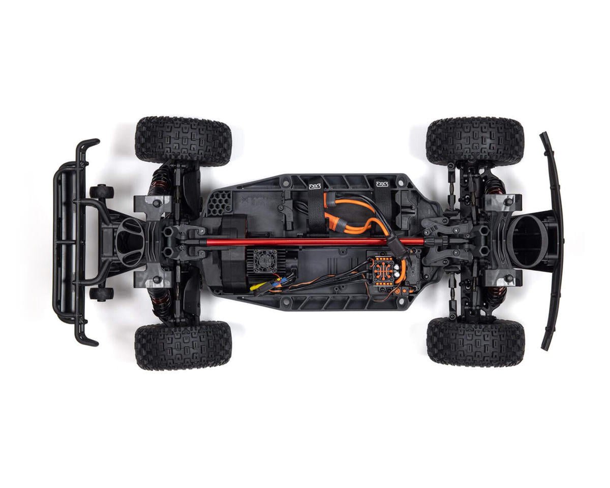 Arrma Mojave 4S BLX Brushless 1/8 4WD RTR Electric Desert Truck (White/Red) w/Spektrum SLT3 2.4GHz Radio - BOBBYRC