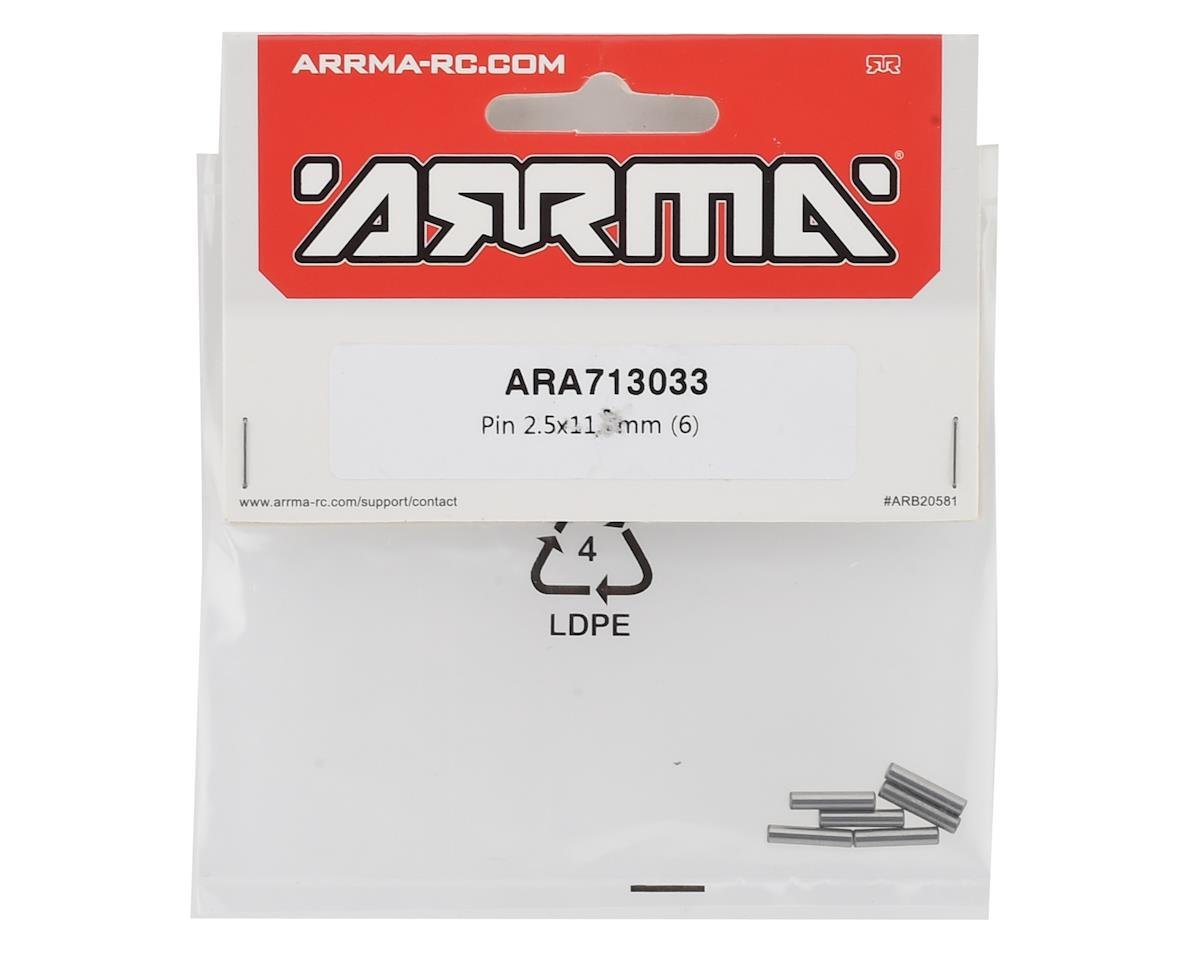 ARRMA Pin 2.5x11.5mm (6) Kraton/Notorious/Outcast/Talion/Typhon - BOBBYRC