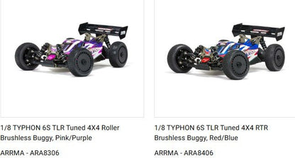 Arrma TLR Tuned Limitless Infraction Typhon 6S M Front Suspension Arm - BOBBYRC