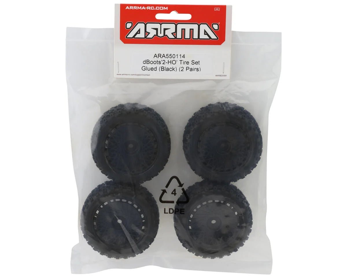 Arrma TYPHON GROM BLX - Wheels & Tires (set of 4) 2 - ho dboots ARA2306 - BOBBYRC