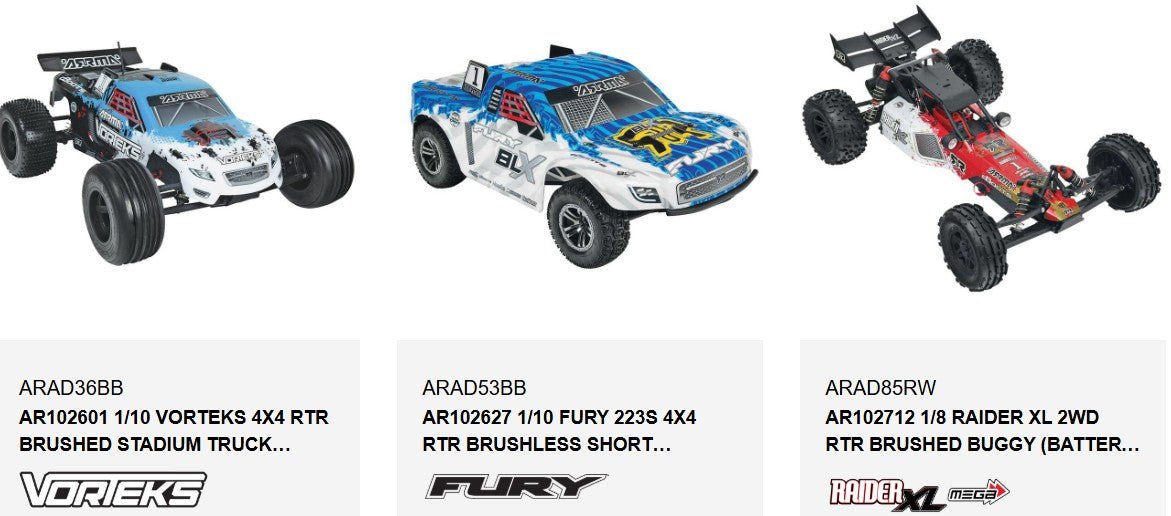 ARRMA Wheelie Bar Set Granite / Fury / Raider For ARAD85RW , ARAD36BB , ARAD53B - BOBBYRC