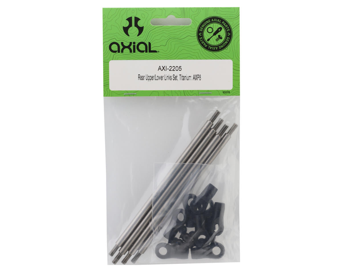 Axial Titanium Rear Link Set For 1/8 AXP8 Gilamon 2.2 4X4