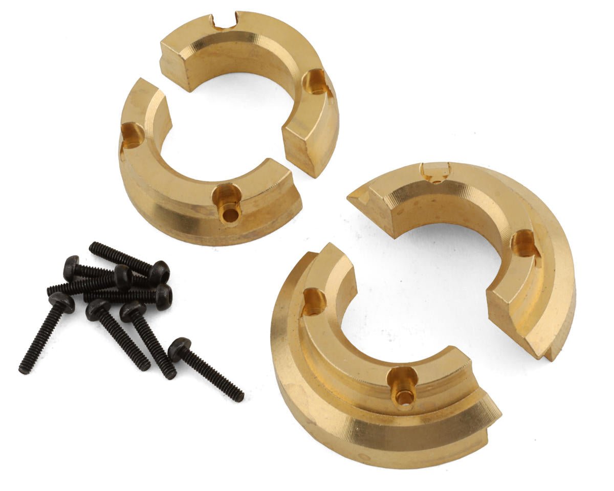 Axial 302004 Knuckle Weights, Brass 5.2g/9.2g (4): SCX24, AX24 - BOBBYRC