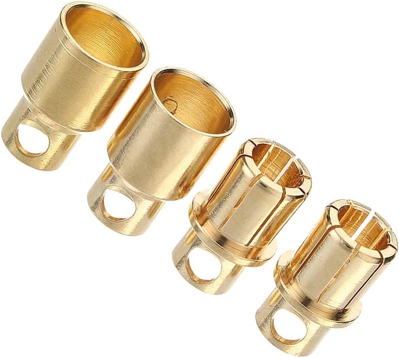 BOBBYRC (2 Male/2 Female) 8mm Bullet Connectors - BOBBYRC