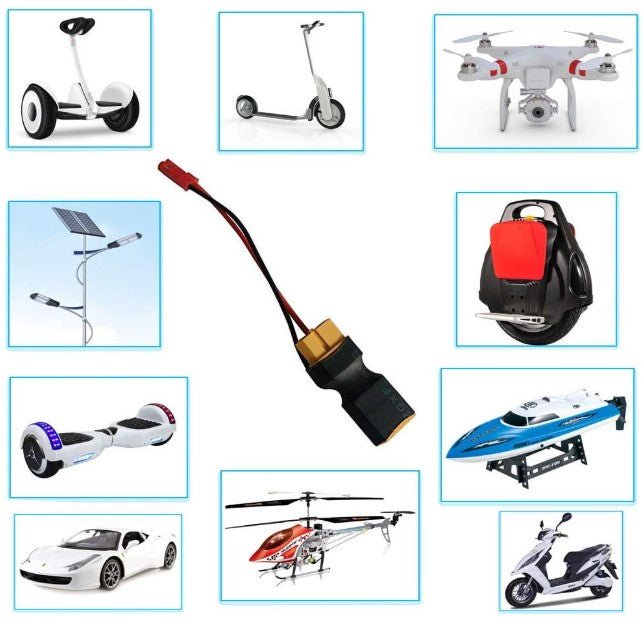BOBBYRC XT60 Inline Power Tap with Male JST Connectors - BOBBYRC