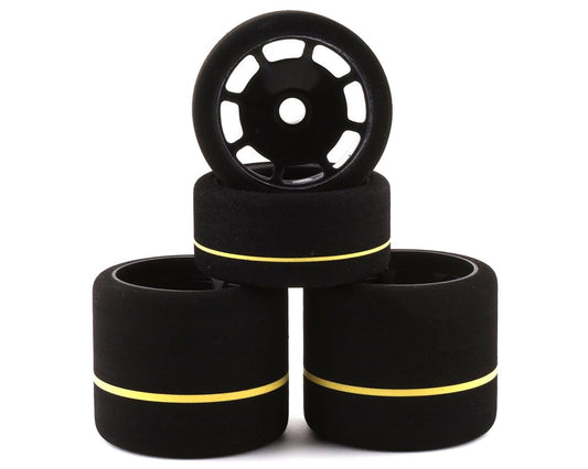 BSR Racing 1/10 Spec Foam Combo Tires (4) (White) - BOBBYRC