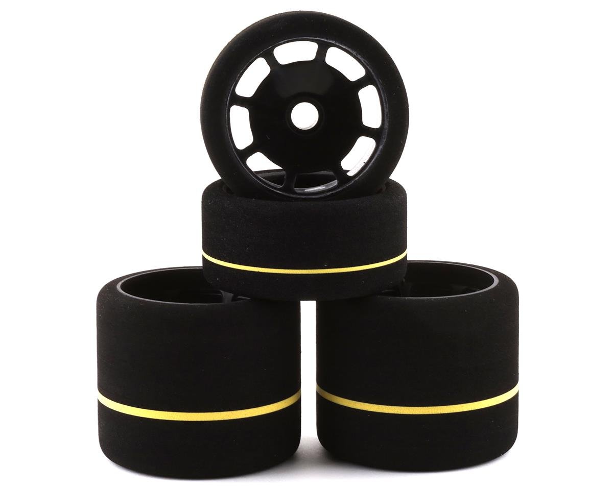 BSR Racing 1/10 Spec Foam Combo Tires (4) (White) - BOBBYRC