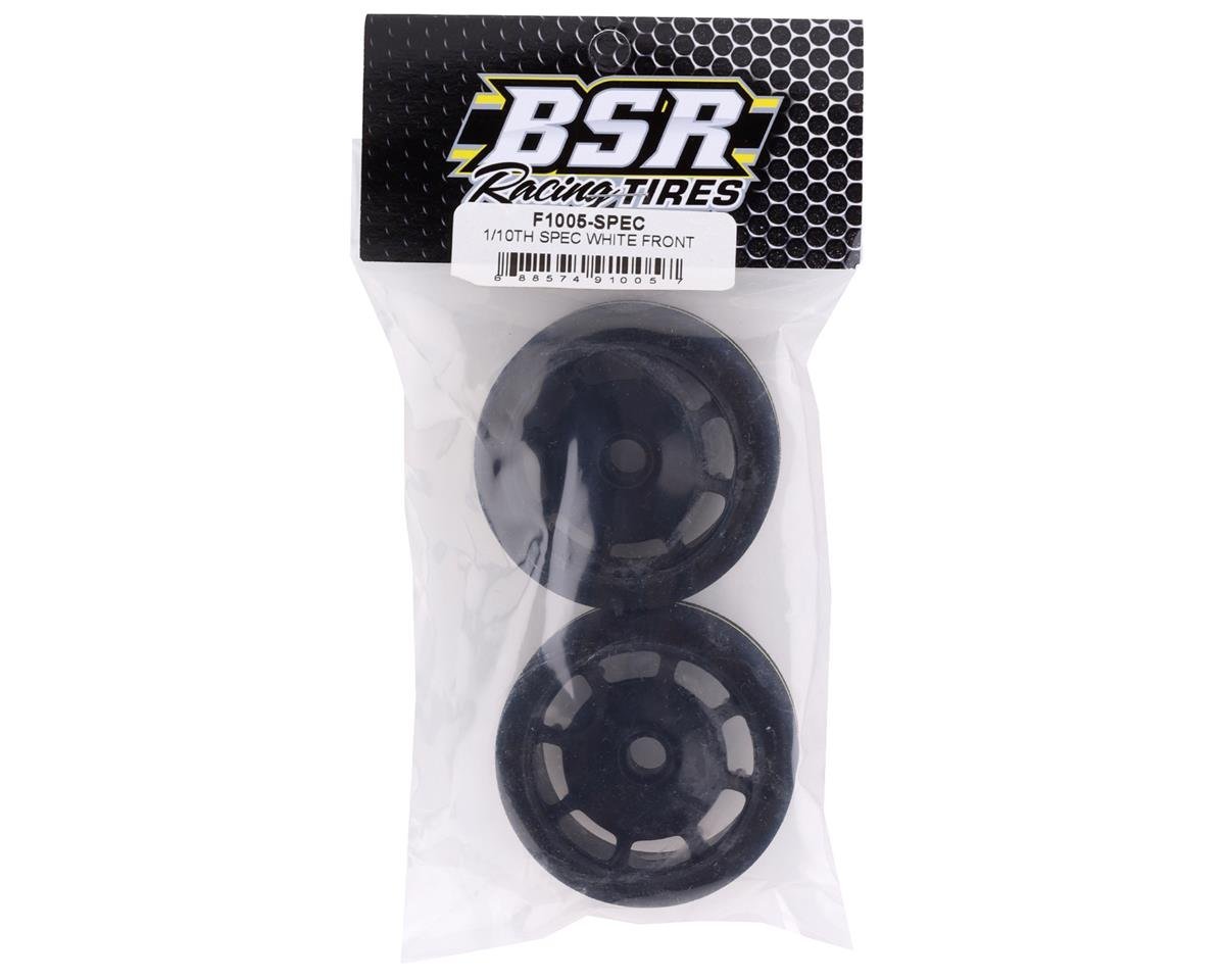 BSR Racing 1/10 Spec Front Mounted Foam Tires (2) (White) - BOBBYRC